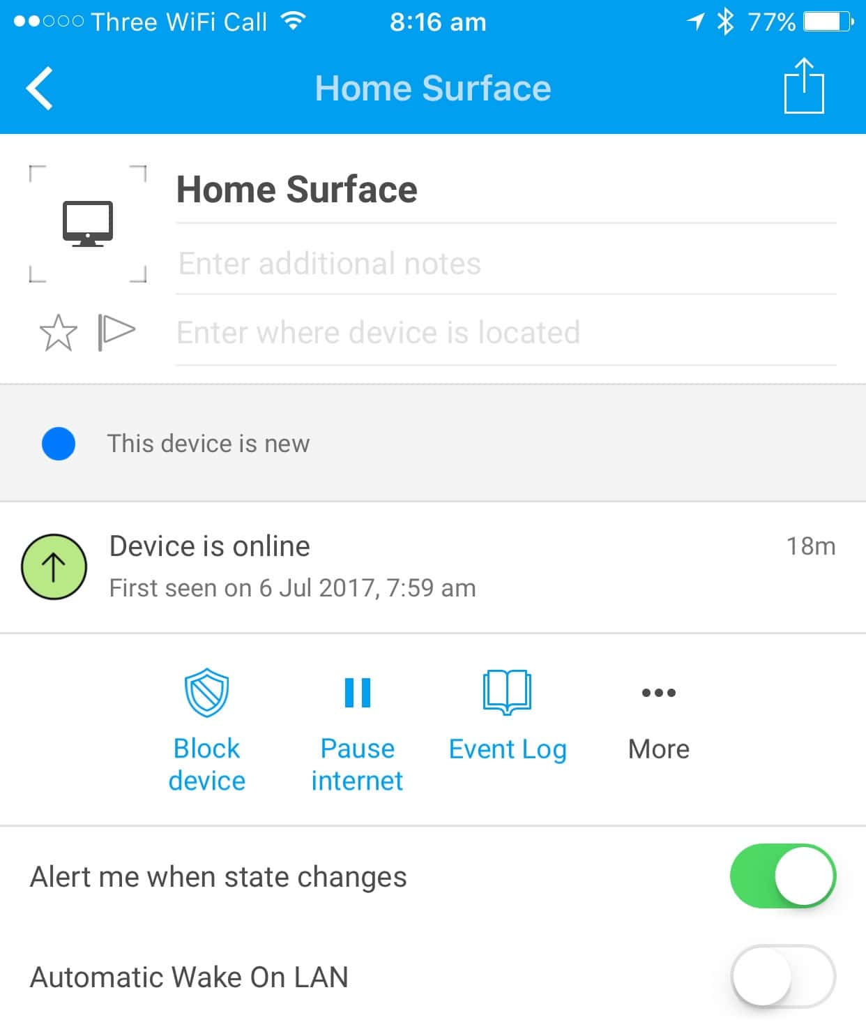 Fingbox block devices